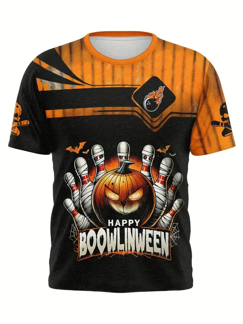 New 3D Printed T Shirt For Man Bowling Jersey Summer Causal Short Sleeve Tops Oversized Streetwear Men's Clothing Graphic Tees