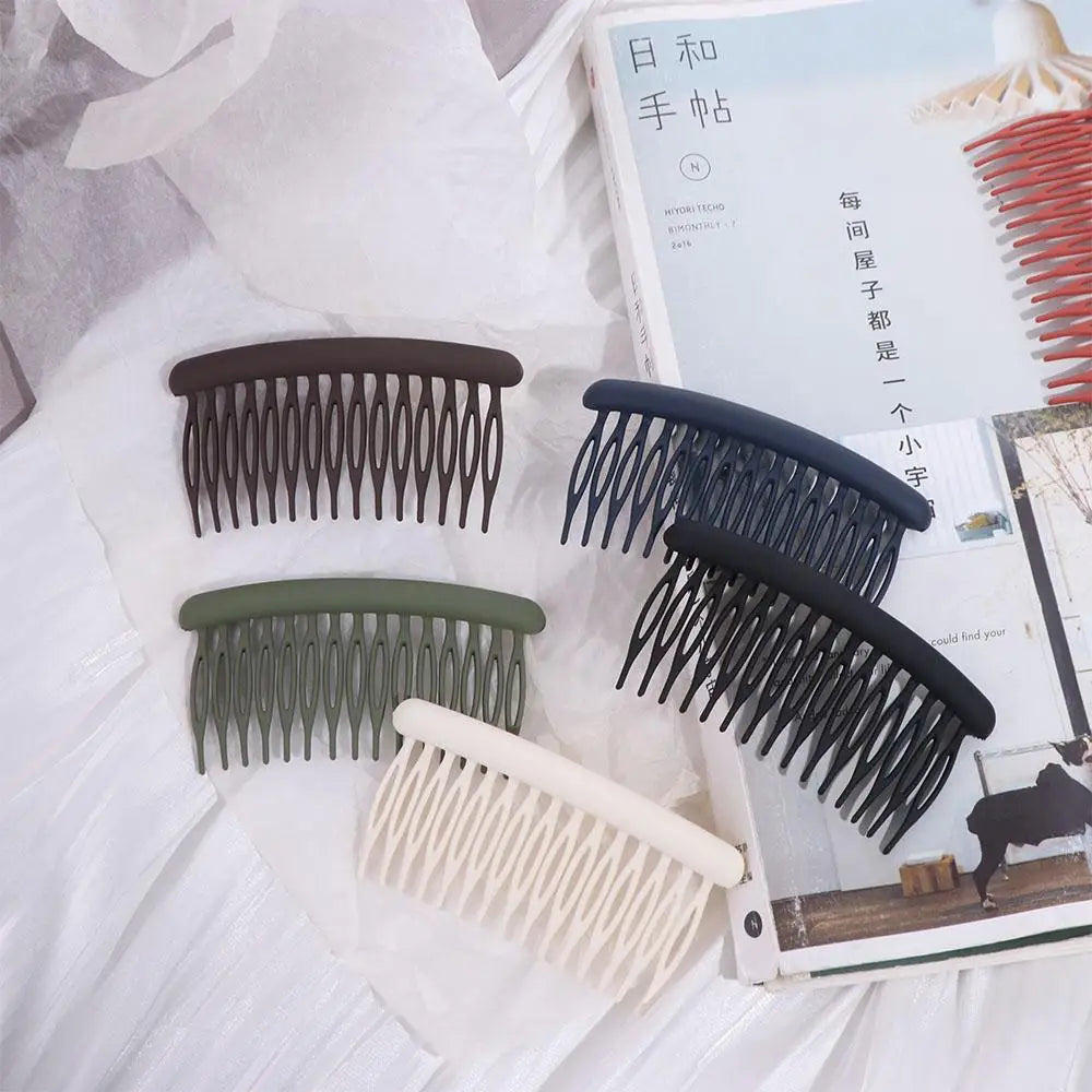 Hair Accessories 15 Teeth Women Hair Clip Frosted Headwear Hair Comb Clip Fashion Headdress Broken Hair Hairpins Women