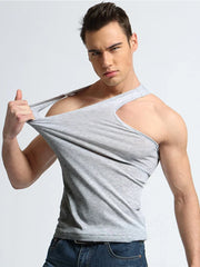 100% Cotton Men's Underwear Tank Top Men High Quality Bodybuilding Singlet Sleeveless Slim T-shirts Fit Vest Men Tank Tops