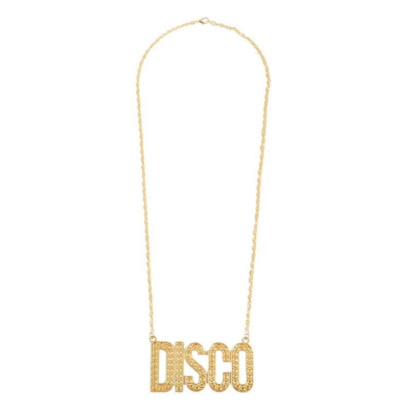 Men Hippie Costume Set Disco Costume Accessories Women Disco Necklace Sunglasses Mustache Halloween Party Character Costumes