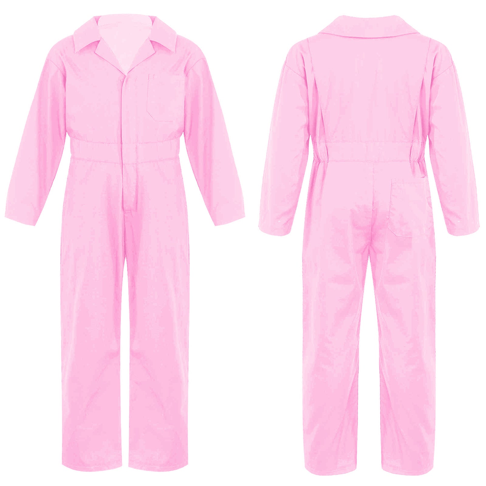 Kid's Coverall Boys Child Casual Jumpsuit Pants Fashion Long Sleeve Turndown Collar Zipper Mechanic Costume Flight Suit Overalls