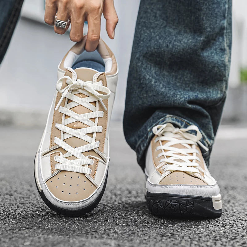Men's shoes - Spring/Autumn light and fresh street sports casual shoes that are versatile and retro trendy.
