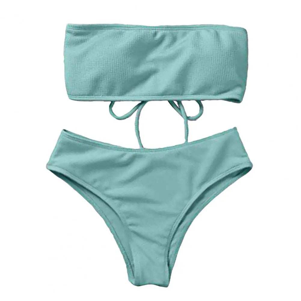 1 Set Lady Swimwear Soft Padded Bra Bathing Suit Split Bikini Summer Women Bathing Suit Women Clothes
