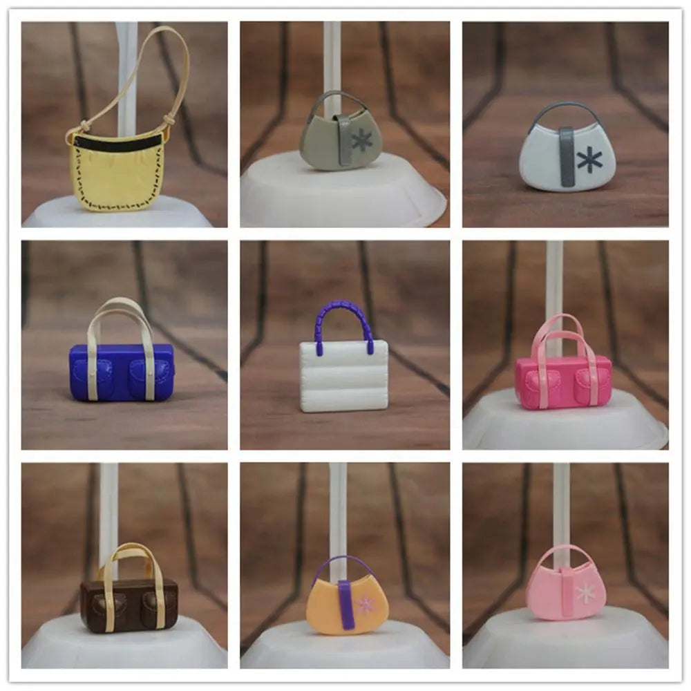 34 Styles Accessories Dollhouse Kids Toys Purse Dolls Handbag 1/6 Doll Accessories Lady Plastic Bag