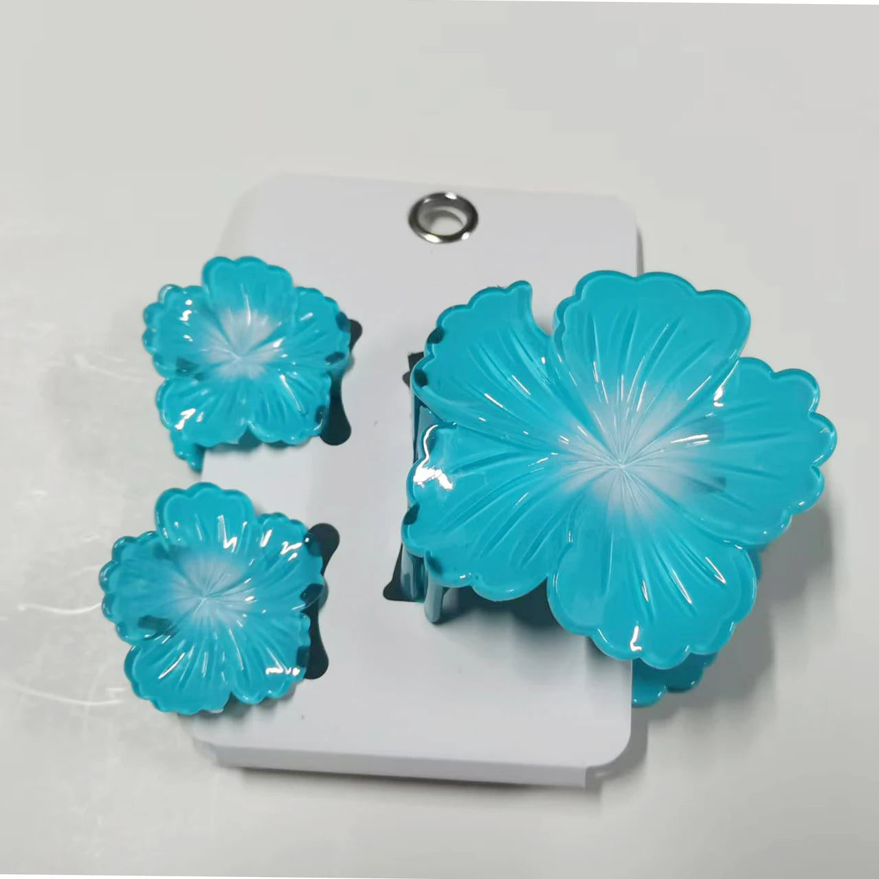 3pcs/set Floral Hair Claw Clip Set for Women Spring Beach Kawaii Hair Accessories, Bauhinia Flower Clips Cute Summer Essentials