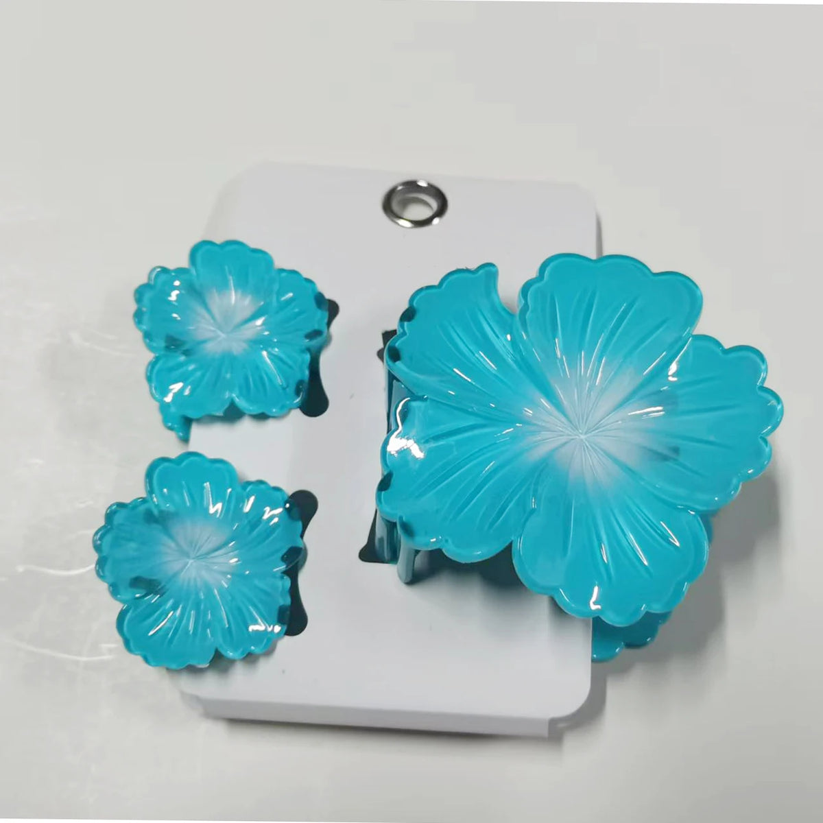 3pcs/set Floral Hair Claw Clip Set for Women Spring Beach Kawaii Hair Accessories, Bauhinia Flower Clips Cute Summer Essentials