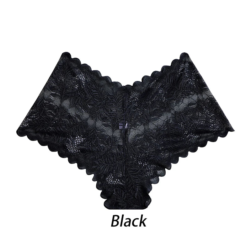 New Lace Panties Women Seamless Underwear Hollow Out Briefs Sexy Transparent Female Underpants Breathable Intimates Lingerie