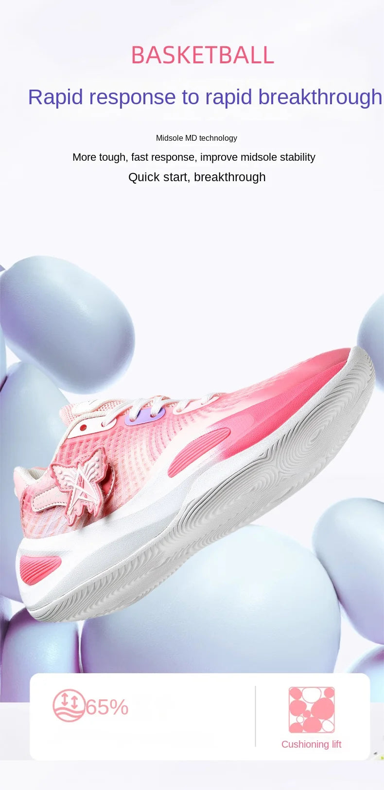 Basketball Shoes for Men and Women in Summer Mesh Breathable Lightweight Soft Sole Low-Top Shock-Absorbing Anti-Slip Wear-Resist