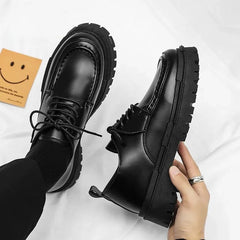 Men's Leather Shoes Dress Formal Business Male Casual Shoe High Quality Fashion Footwear Offer Classic Original Size 45 Adults