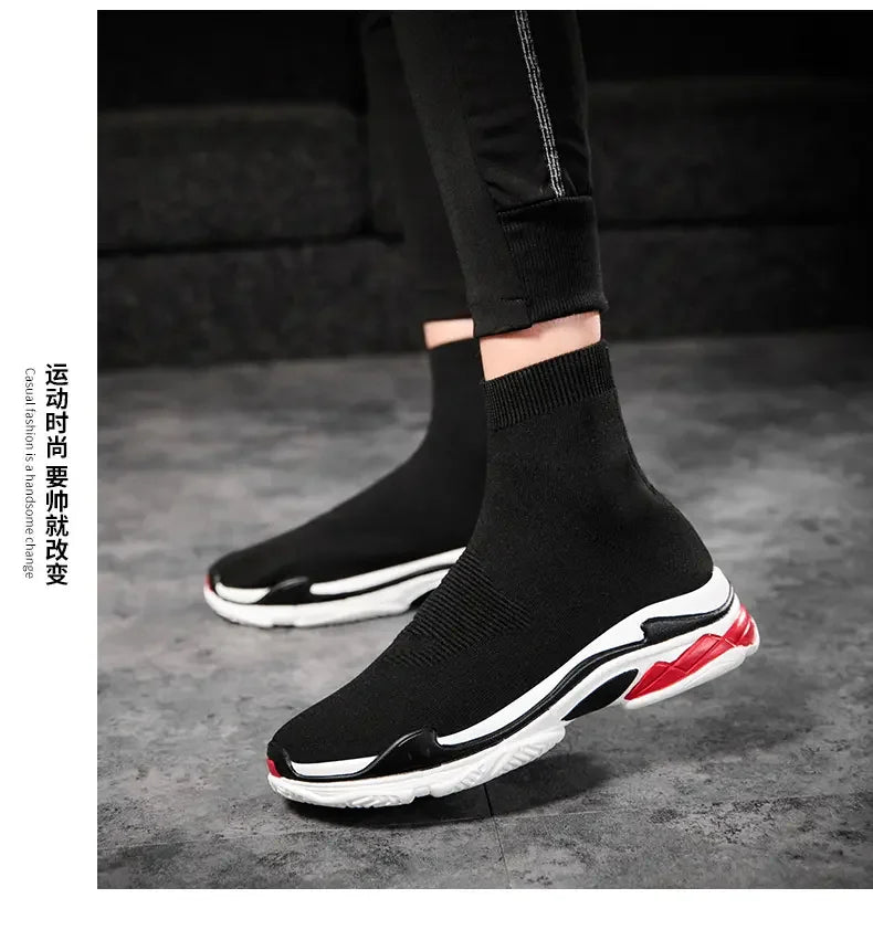 Shoes for Men Sneakers Men All Brands Tennis Loafers Shoes Tide Women Elastic Socks Shoes Fashion Casual Shoes Large 2024 Autumn