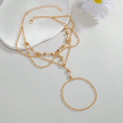 Summer Beach Accessories Feet Jewelry Fashion Simple Sexy Handmade Bead Chains Tassels Toe Foot Bracelet for Women1 Dollar Items