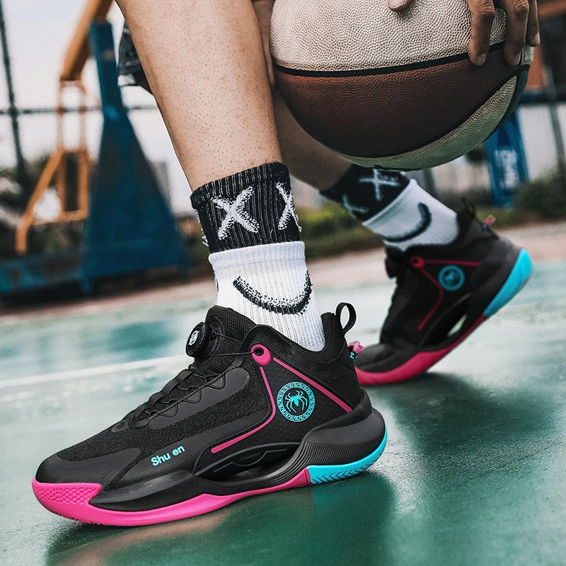 2025 Men'S And Women'S Basketball Shoes Lightweight Breathable Shock-Absorbing Anti Slip Daily Training Sports Shoes 36-45