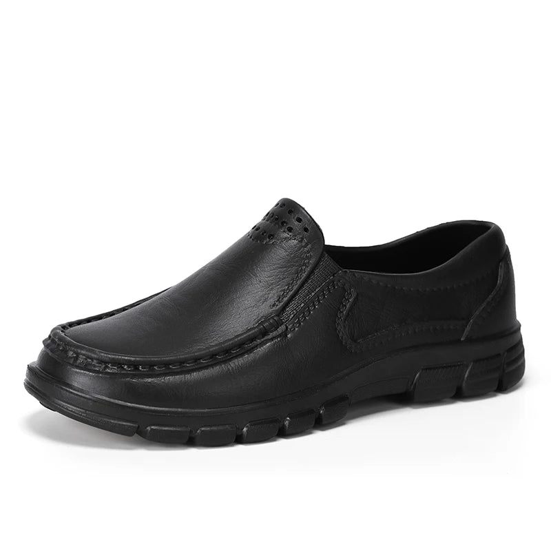 Men's new chef shoes fashion breathable waterproof anti slip four season hotel kitchen work comfortable soft soled walking shoes