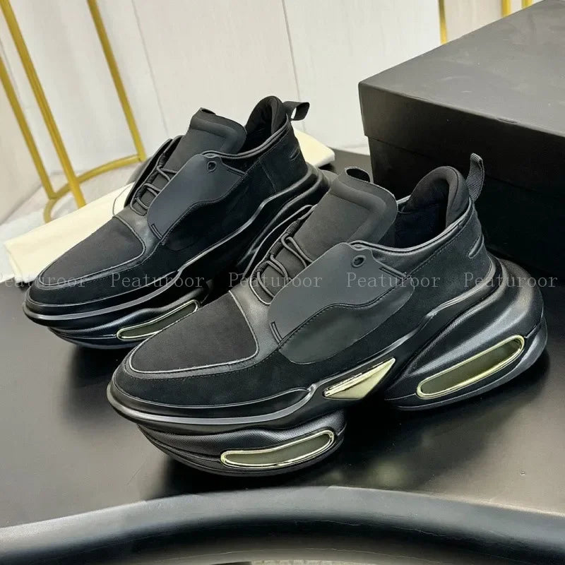 New  Men Sports Shoes Platform Sneakers Lace Up Running Casual Shoes Women Flats Loafers 35-46 Top Quality