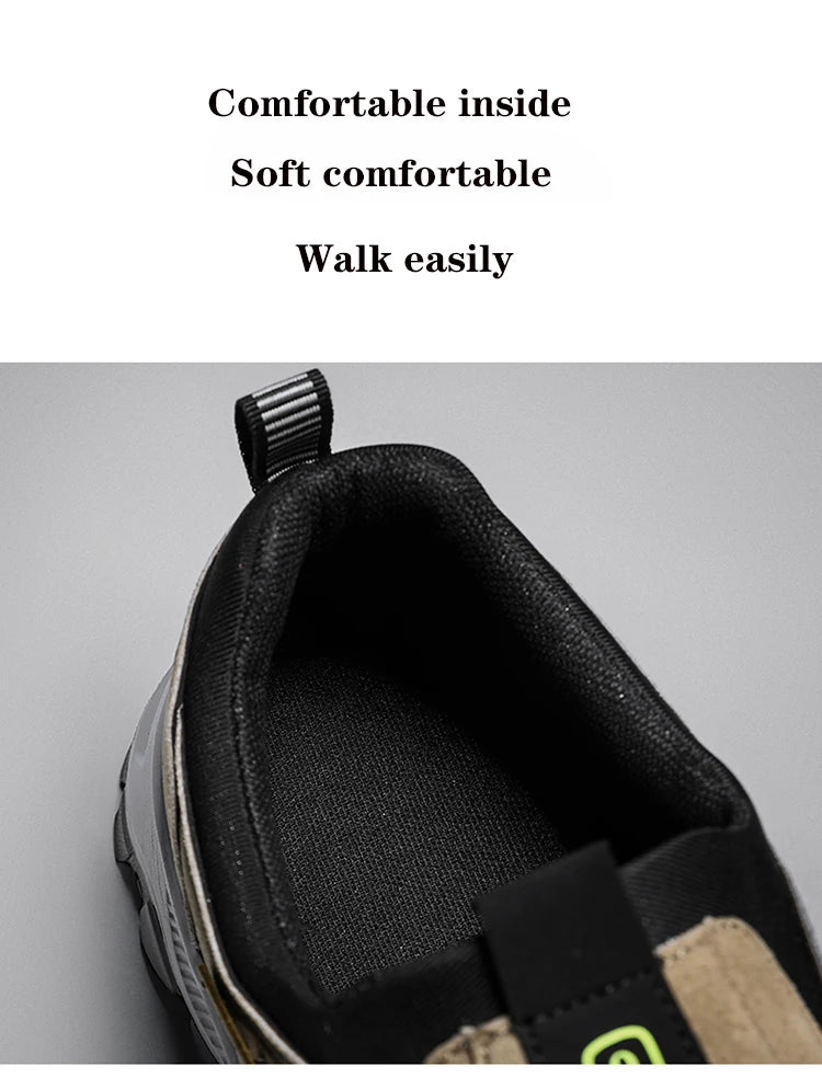 Men's Walking Shoes High-Quality Lightweight Non-Slip Outdoor Sports Shoes Comfortable Fashionable Hiking Shoes Loafers For Men