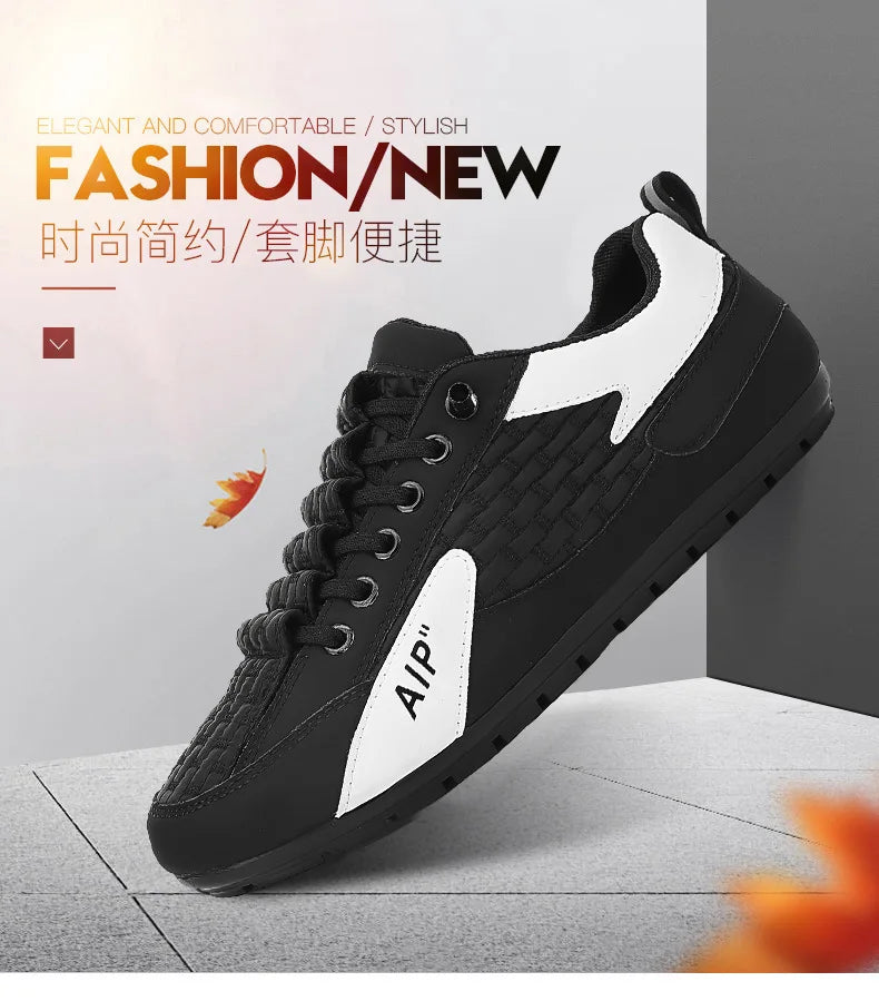 New men's shoes, summer men's fashion casual sneakers, trendy shoes, kick-off drives, soft-soled beanie shoes tenis masculino