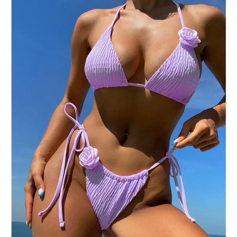 Summer Sexy Bikinis Women's Swimwear Female Swimsuit For Swimming Wear Bathing Suits Brazilian Bikini Set Beachwear Pool Bather
