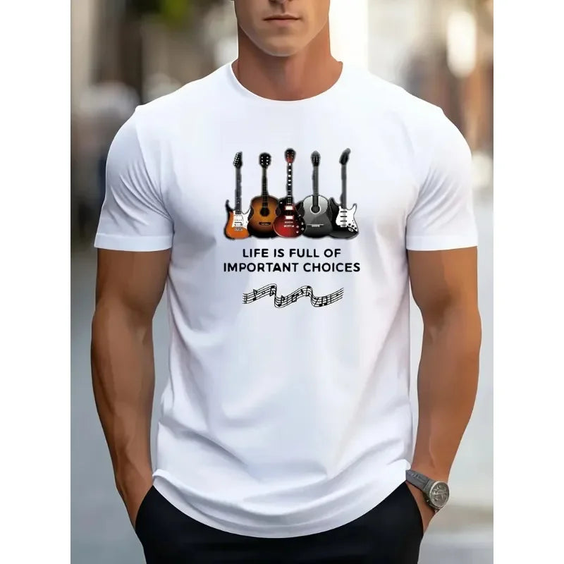 Men's Tops New Style Letter Print Fashion Casual Short-sleeved T-shirt Streetwear  Men Clothing  Graphic T Shirts  Harajuku