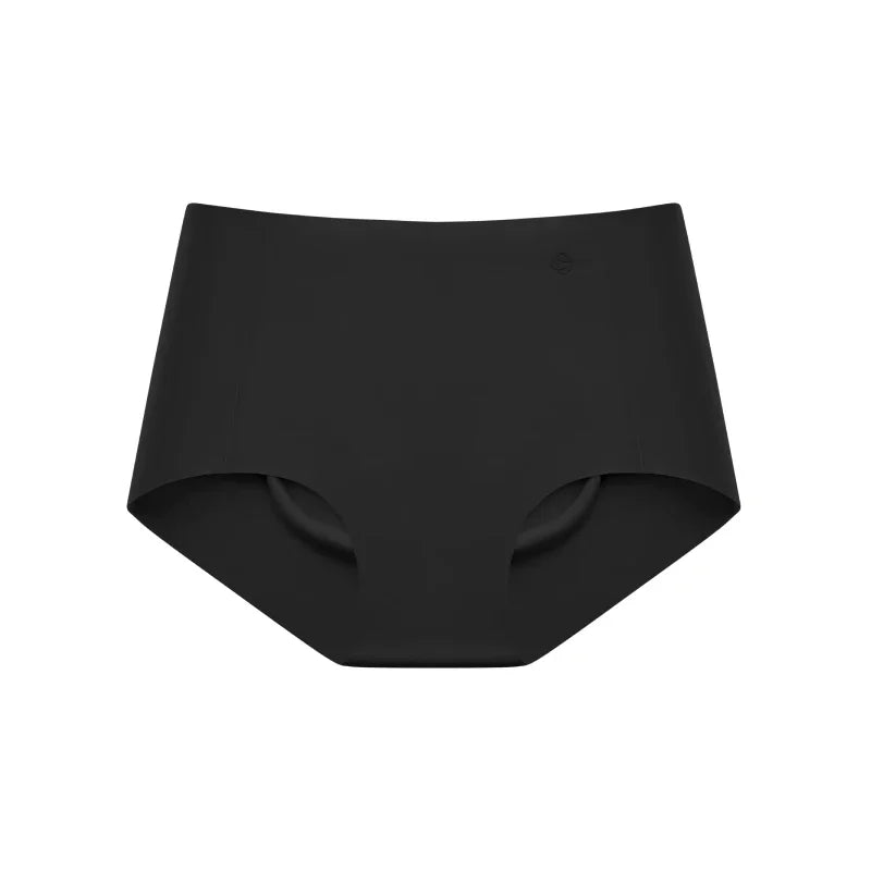SUJIIN Women's Panties Seamless Underwear Invisibles Briefs Mid Waist 5A Antibacterial Breathable Moisture Wicking Underpants