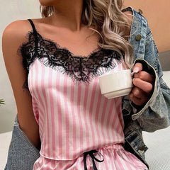 woman Women's Underwear Sleep Lounge Pajama Sets Fun lingerie European American sexy pajamas home clothes two-piece 3-point set