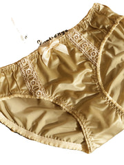 Satin Women's Underwear Mid-Waist Comfortable Butt Covering e Pants Youth Size Large Casual Home Clothes