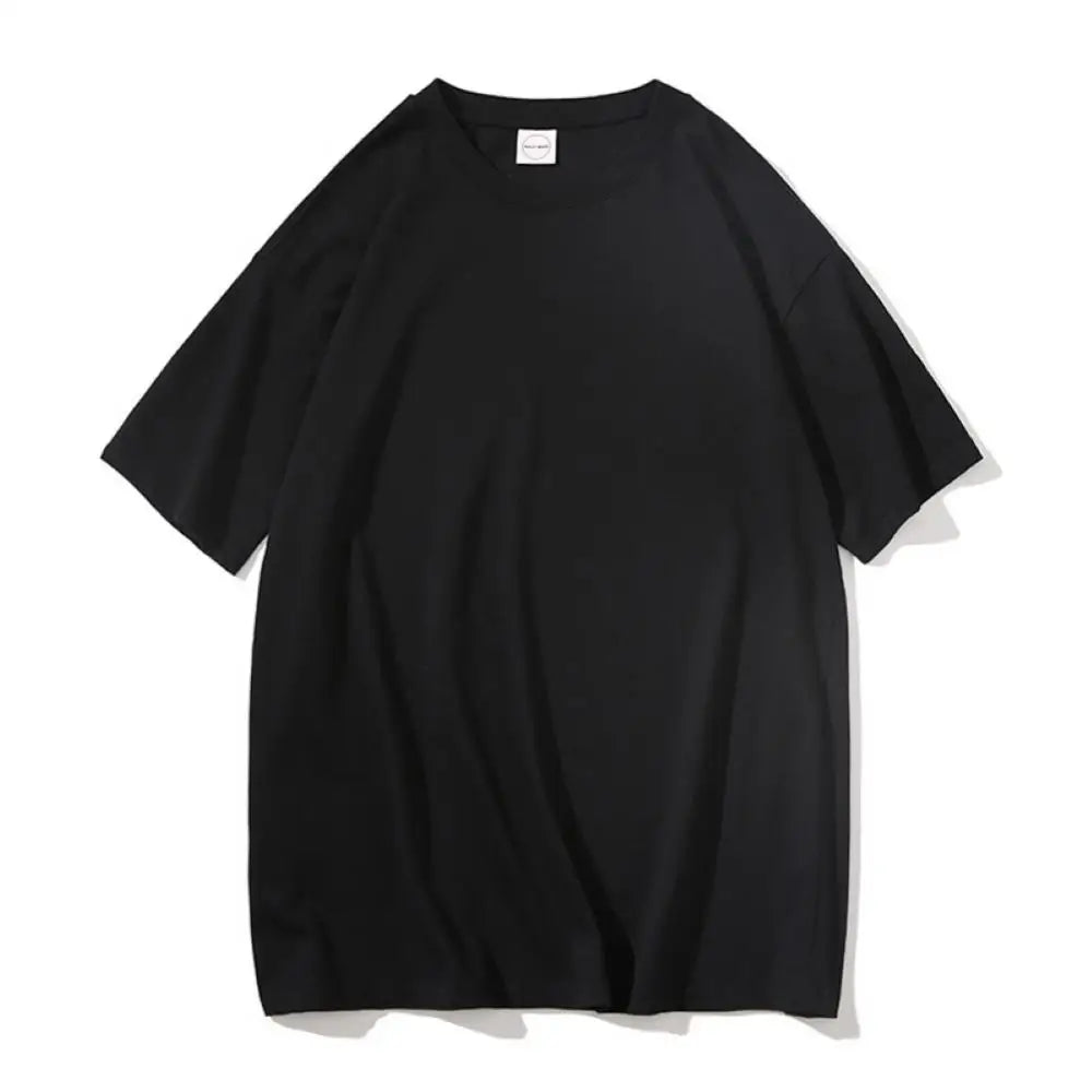 2024 Summer Short Sleeve T Shirts Solid Color T-shirt O Neck Casual Loose T Shirt Base Top Tee Oversize Students Street T-shirt