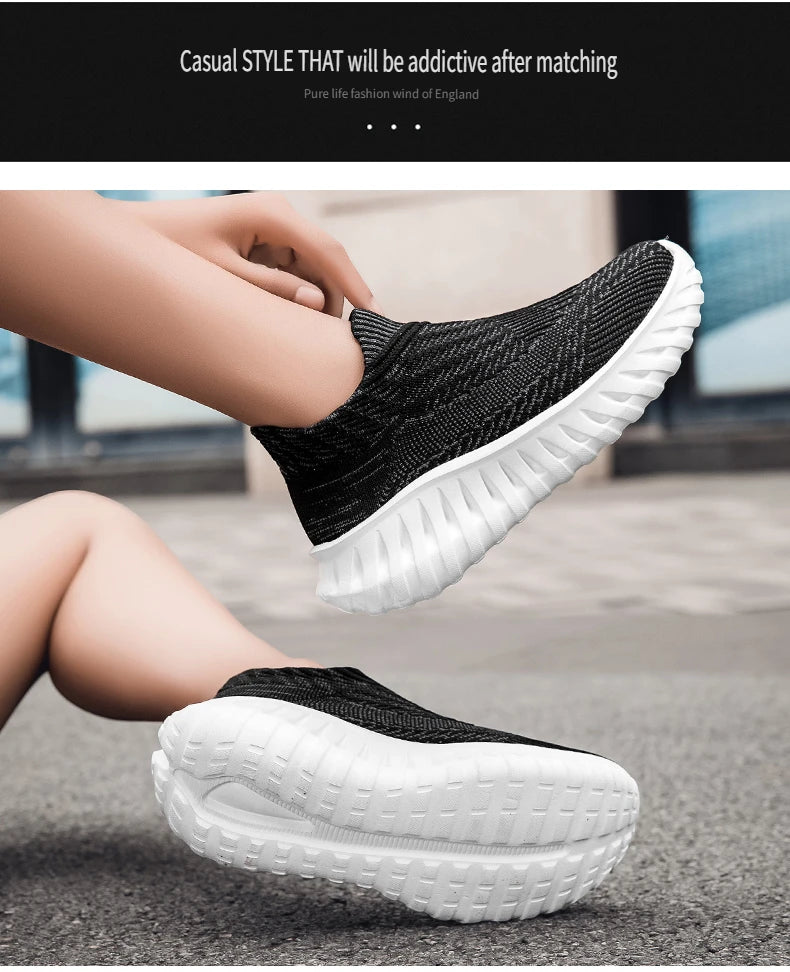 2025 Men Women Shoes Comfortable Sneakers for Men Women Fashion Light Casual Shoes Slip-on Plus Size Couple Shoes