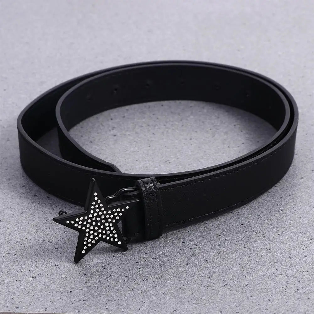 Accessories Width Waist Belt Retro Y2k Waist Strap Corset Belt Adjustable Waistband Women Waist Belt Star Buckle Belt