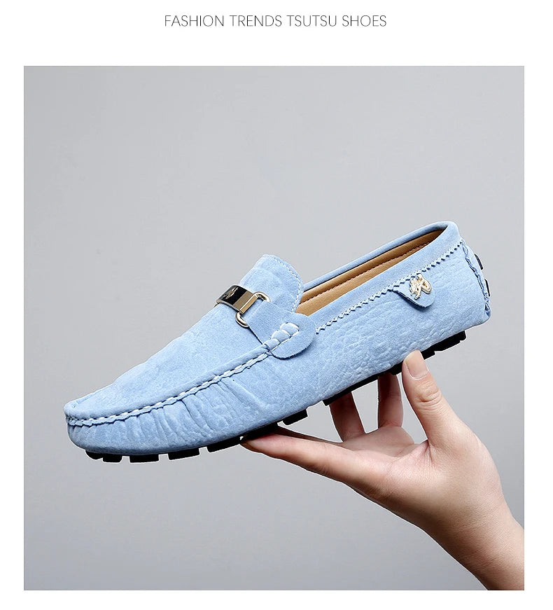 2025 New Men's Shoes Small Size Handmade Beanie Shoes 38 Casual 37 Frosted Loafers 36 Slip-On Shoes Driving Shoes for Men and Women