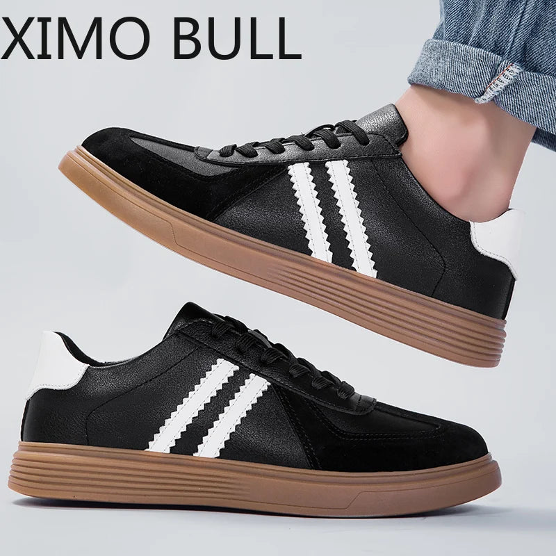 Shoes Men 2025 Trend Casual Sneakers Comfortable Lace Up Flats Tennis Shoe Breathable Walking Jogging Shoe