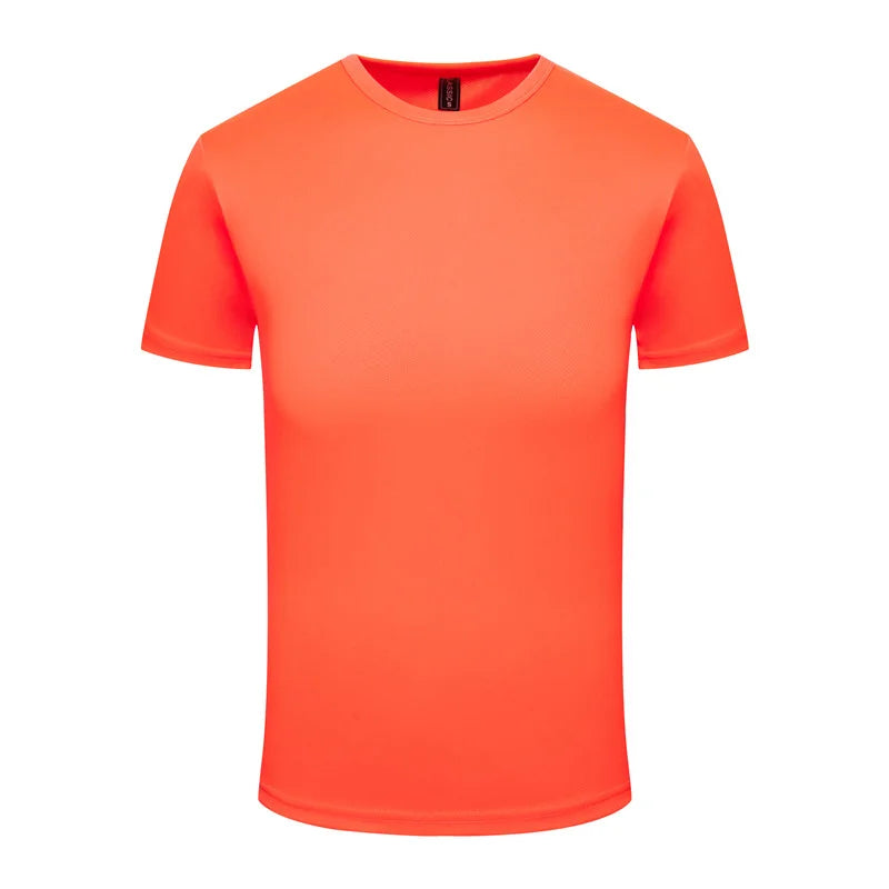 2023 Men's And Women's Quick Drying Round Neck T-shirt Customized Printed Embroidery Logo Sports Fitness Short Sleeve 10 Colors