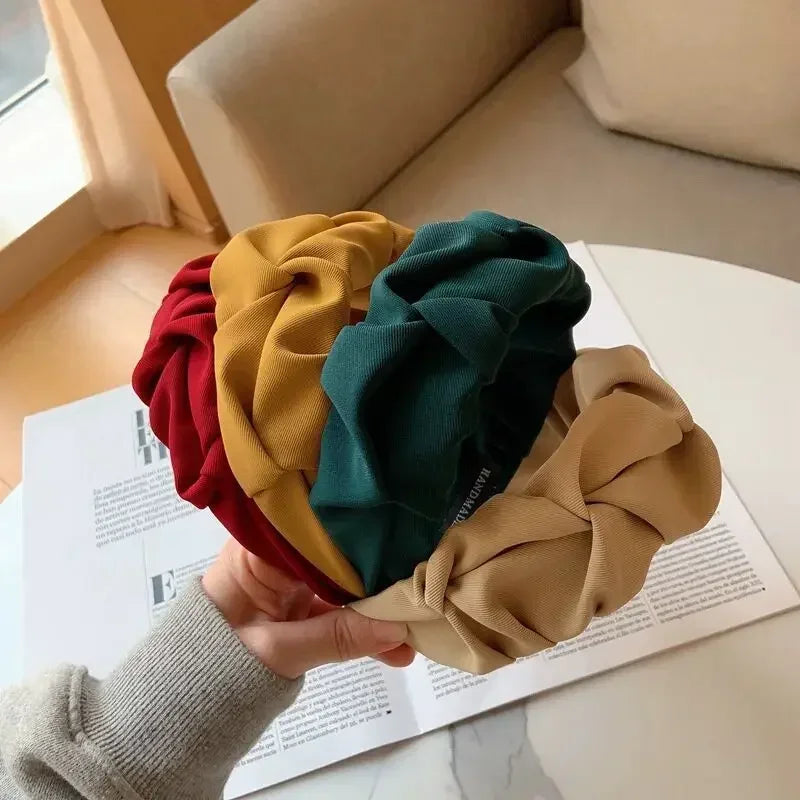 2024 Fashion Hair Accessories Hair Hoop Hair Bands for Women Girls Flower Solid Color Headbands Designer Wide Hairband Headwear