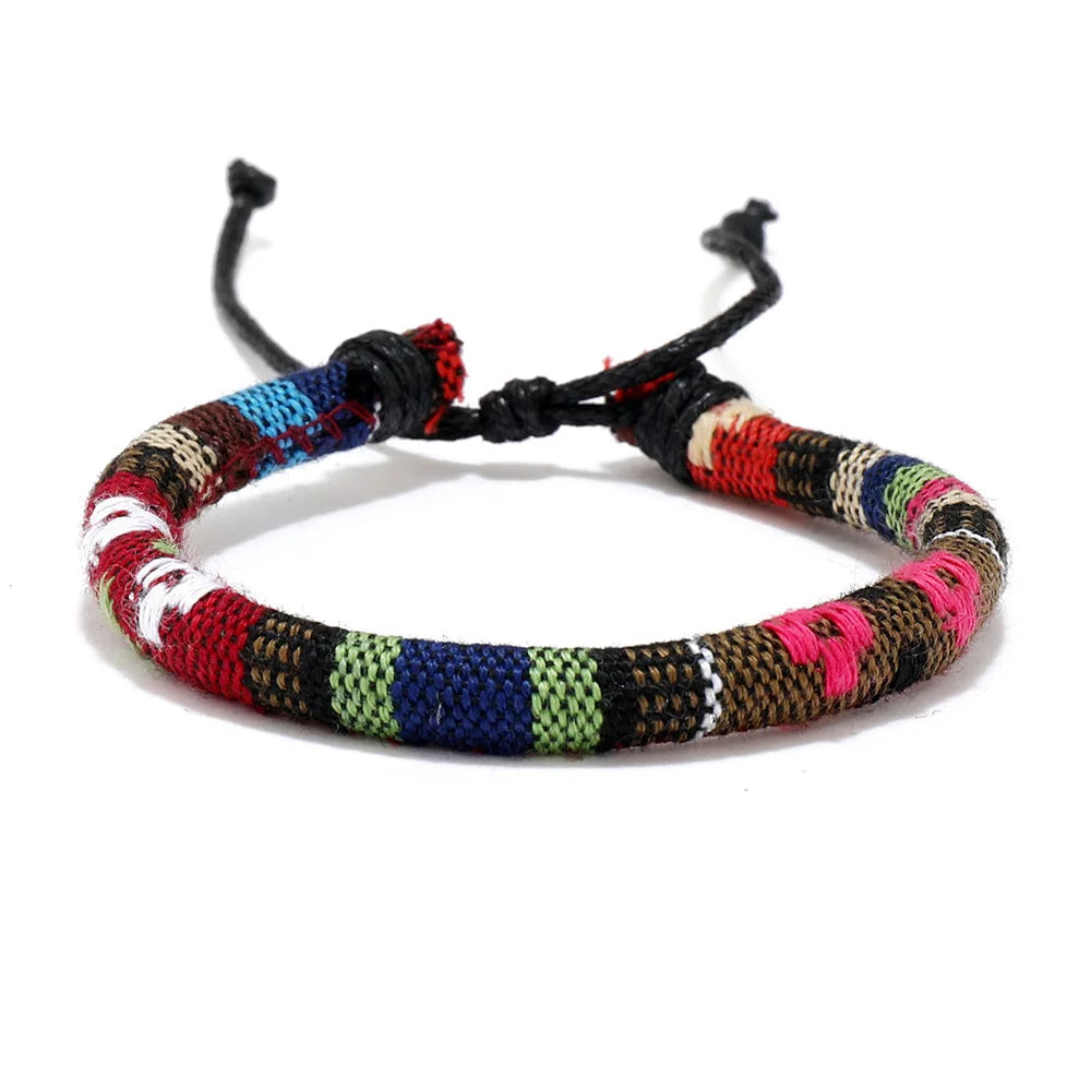 12 Boho Surfer Beach Bracelet Set Men & Women Braided Boho Summer Bracelets Handmade Festival Jewelry