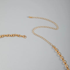 Docona בוהמי ים כוכב קונכייה שרשרת מותניים נשים קיץ חוף מסיבת צדף חיקוי פנינה שרשרת גוף אביזרי חג