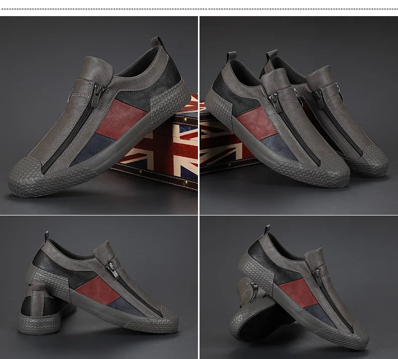 Handmade Leather Casual Shoes for Men Shoes Design Sneakers Man Comfortable Leather Shoes Men Loafers Hot Sale Moccasins Driving