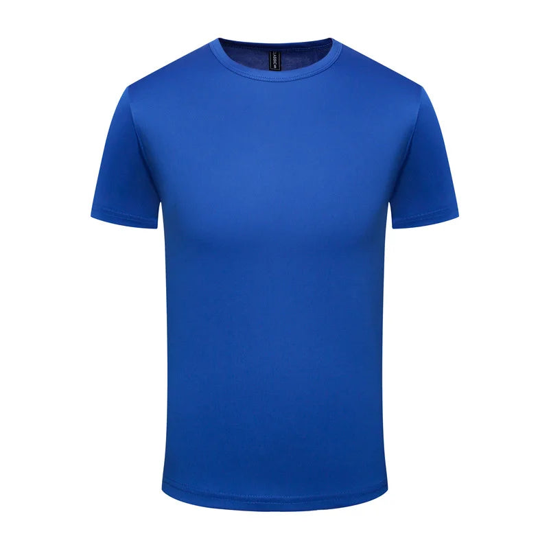 2023 Men's And Women's Quick Drying Round Neck T-shirt Customized Printed Embroidery Logo Sports Fitness Short Sleeve 10 Colors