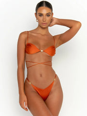 Sexy Bikini Micro Thong Swimwear Women Sexy Swimsuit Push Up Biquini Brazilian Soild Bathing Suit Patchwork Beachwear