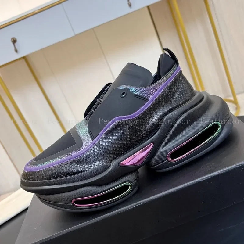 New  Men Sports Shoes Platform Sneakers Lace Up Running Casual Shoes Women Flats Loafers 35-46 Top Quality