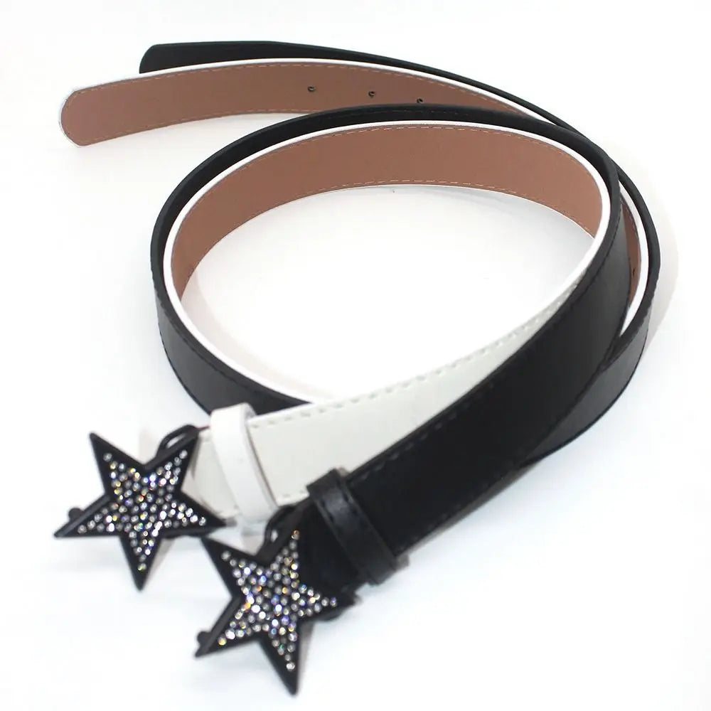 Accessories Width Waist Belt Retro Y2k Waist Strap Corset Belt Adjustable Waistband Women Waist Belt Star Buckle Belt