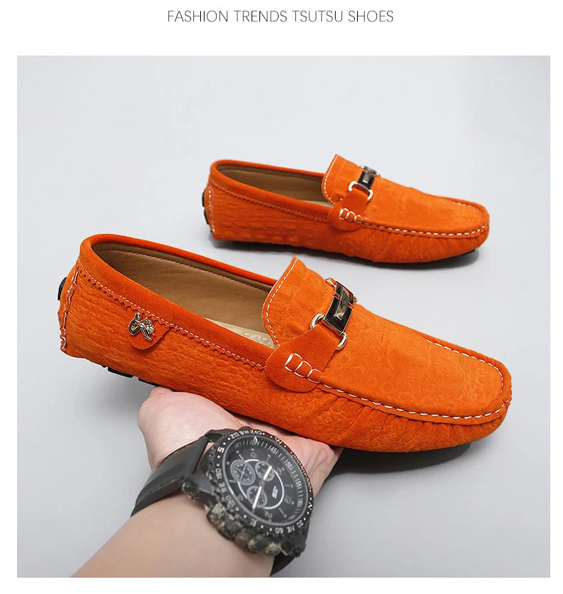 2025 New Men's Shoes Small Size Handmade Beanie Shoes 38 Casual 37 Frosted Loafers 36 Slip-On Shoes Driving Shoes for Men and Women