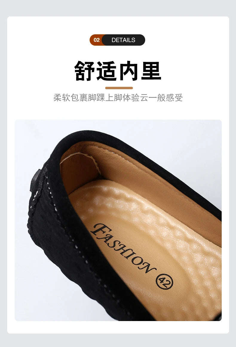 2025 New Men's Shoes Small Size Handmade Beanie Shoes 38 Casual 37 Frosted Loafers 36 Slip-On Shoes Driving Shoes for Men and Women