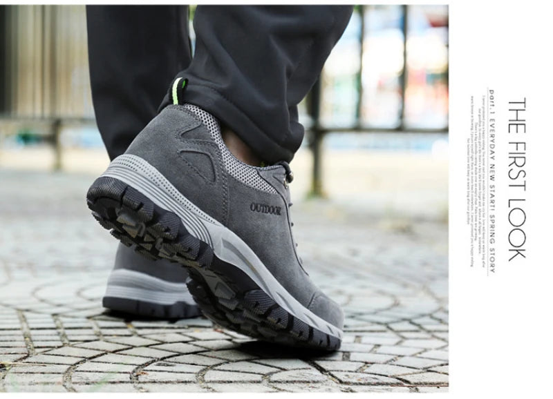 Hiking Shoes For Men In Autumn And Winter Men's Non-Slip Thick Sole Men's Travel Sports And Casual Shoes For Outdoor Comfortable