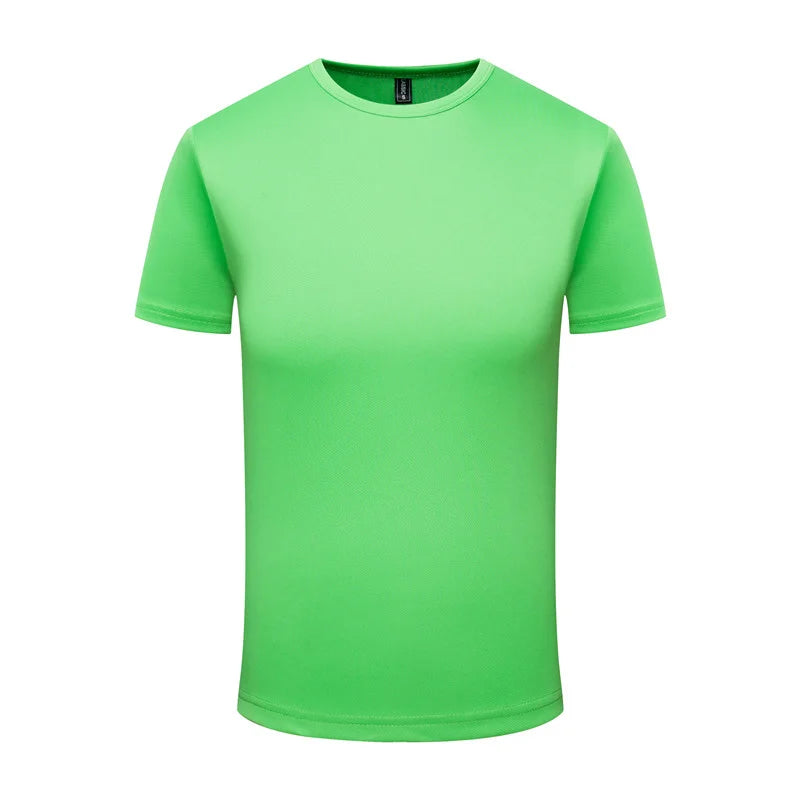2023 Men's And Women's Quick Drying Round Neck T-shirt Customized Printed Embroidery Logo Sports Fitness Short Sleeve 10 Colors