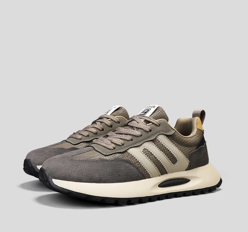 Men's shoes with a high-end feel, 2025 new trendy brand, spring and autumn season, teenage student sports running shoes, stylish