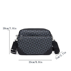 תיקי כתף מודפסים לגברים אביזרים מרובים תיקי עור לגברים תיק יד עם שרשרת תיקי כתף צלב גוף