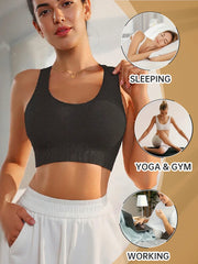 Women's underwear sports underwear vest, shock-proof, stable and effective shaping, and has the effect of tightening the back li