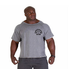New Hot Sale Men Printed T Shirts Breathable Loose Running Shirt Cotton Tees Bodybuilding Singlet Fitness GYM POWERHOUSE T Shirt