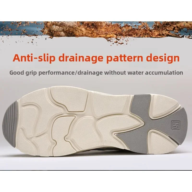 New Lightweight and Breathable Labor Protection Shoes for Men and Women  Anti Smashing and Anti Piercing Steel Toe Safety Shoes