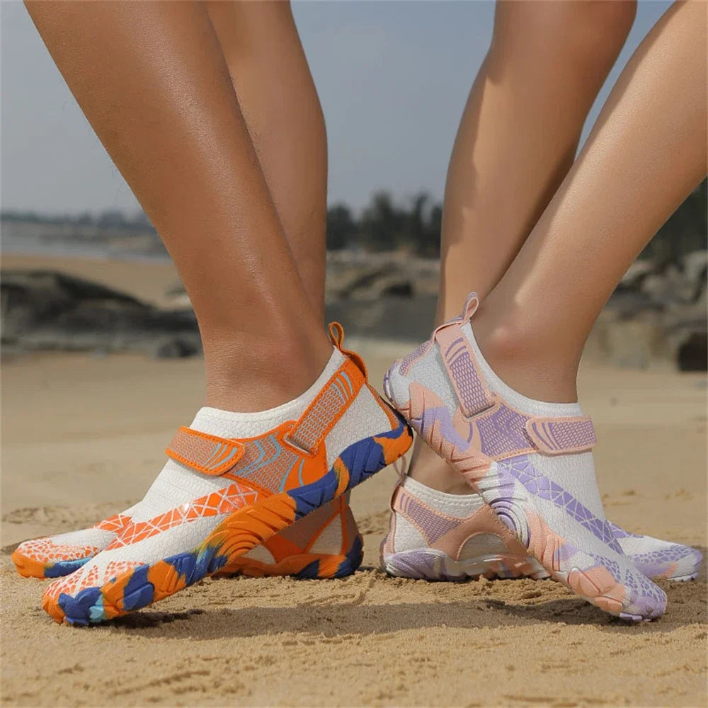 Water Shoes Women Men Quick Dry Five Finger Barefoot New Outdoor Upstream Wading Swimming Aqua Shoes Summer Beach Sneakers 2025