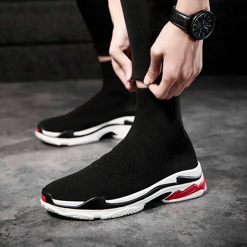 Shoes for Men Sneakers Men All Brands Tennis Loafers Shoes Tide Women Elastic Socks Shoes Fashion Casual Shoes Large 2024 Autumn